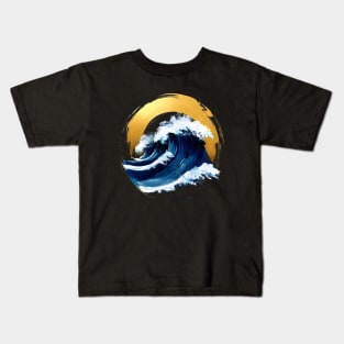 The great wave - japanese art design Kids T-Shirt